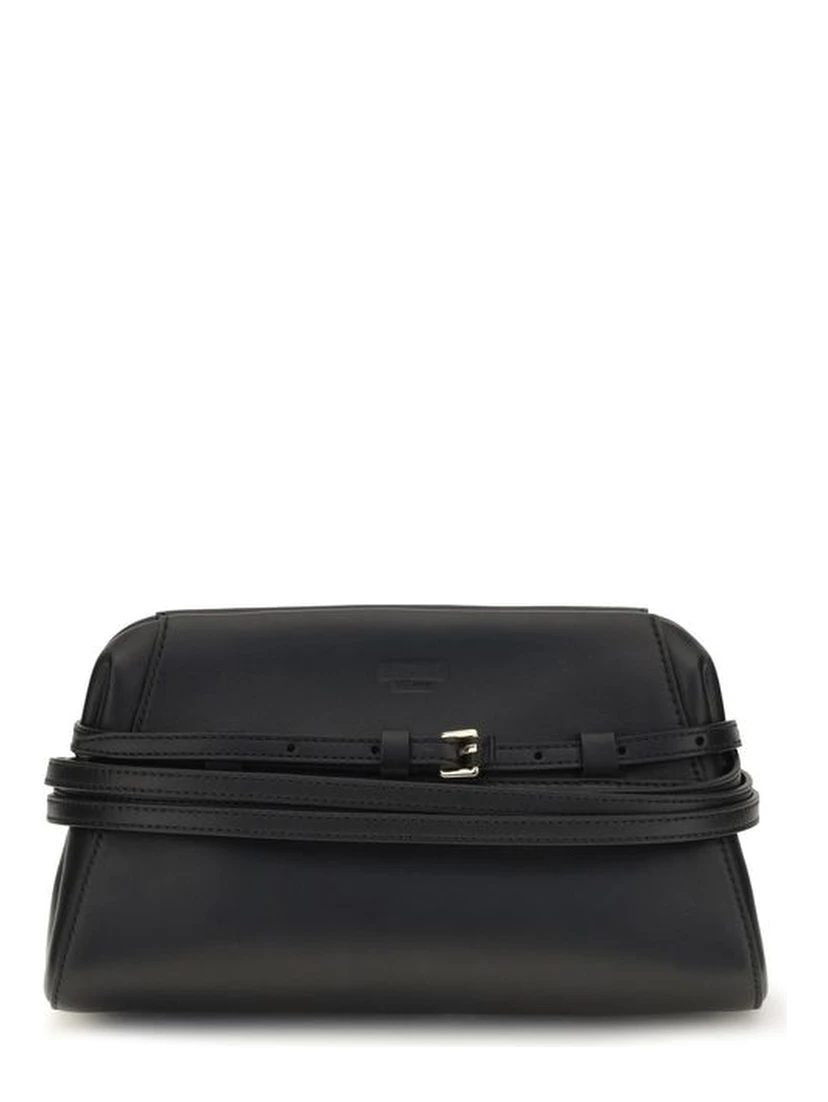 Black Goatskin Shoulder Bag