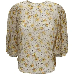 Beige Viscose Blouse