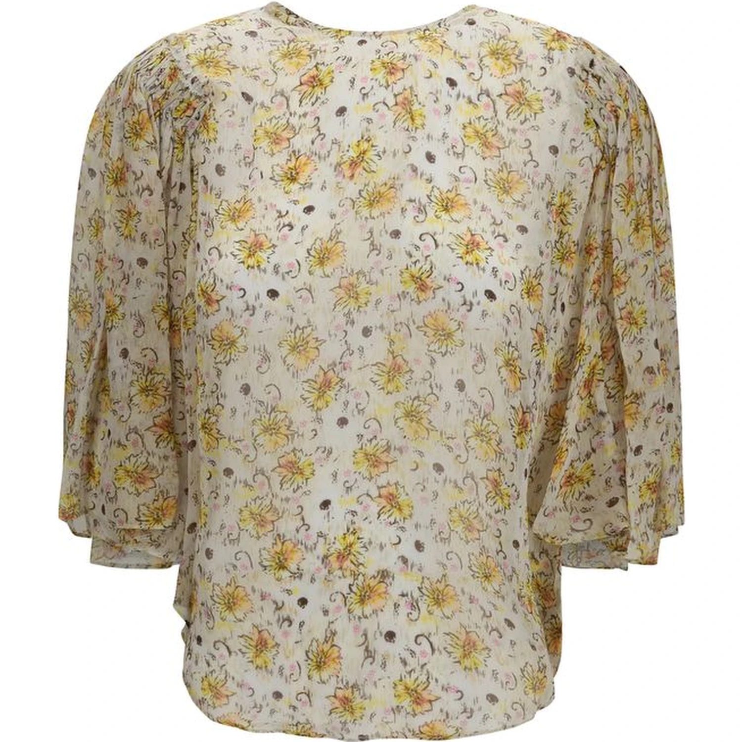 Beige Viscose Blouse