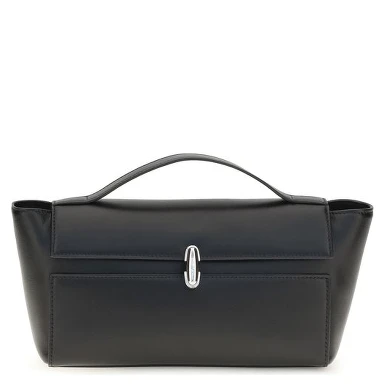 Black Calf Leather Bos Taurus Shoulder Bag