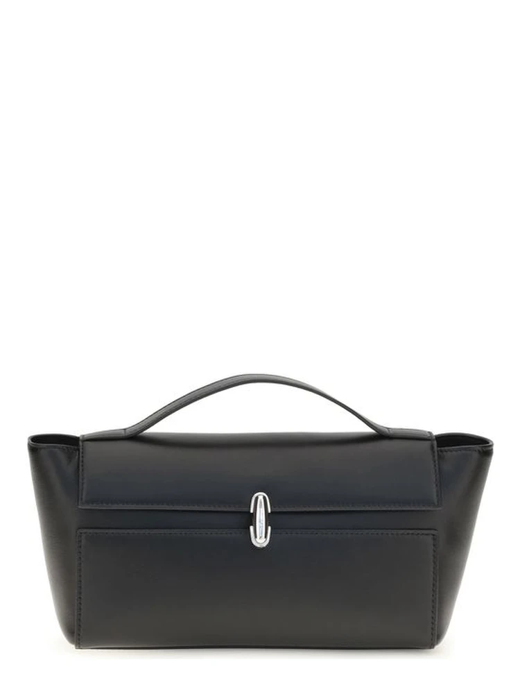 Black Calf Leather Bos Taurus Shoulder Bag