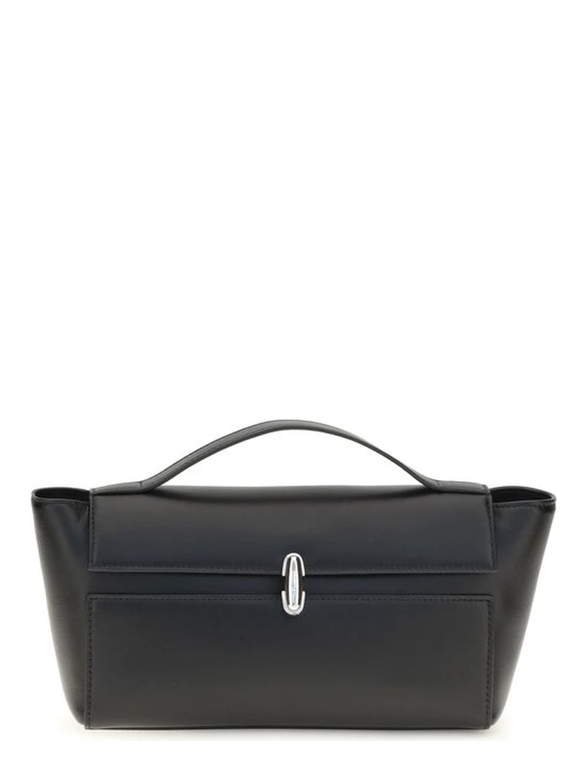 Black Calf Leather Bos Taurus Shoulder Bag