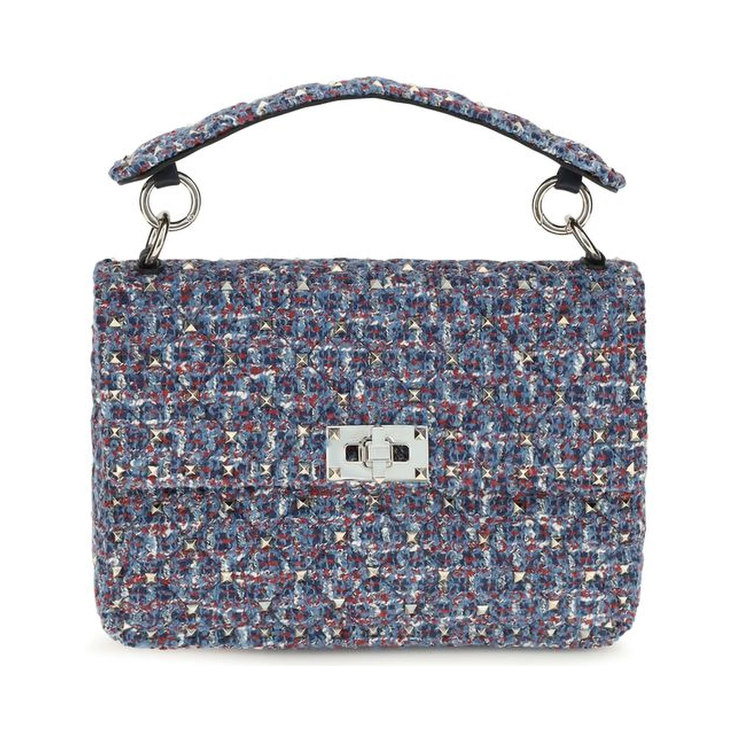 Blue Fabric Shoulder Bag