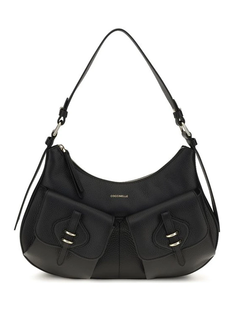 Black Calf Leather Bos Taurus Shoulder Bag