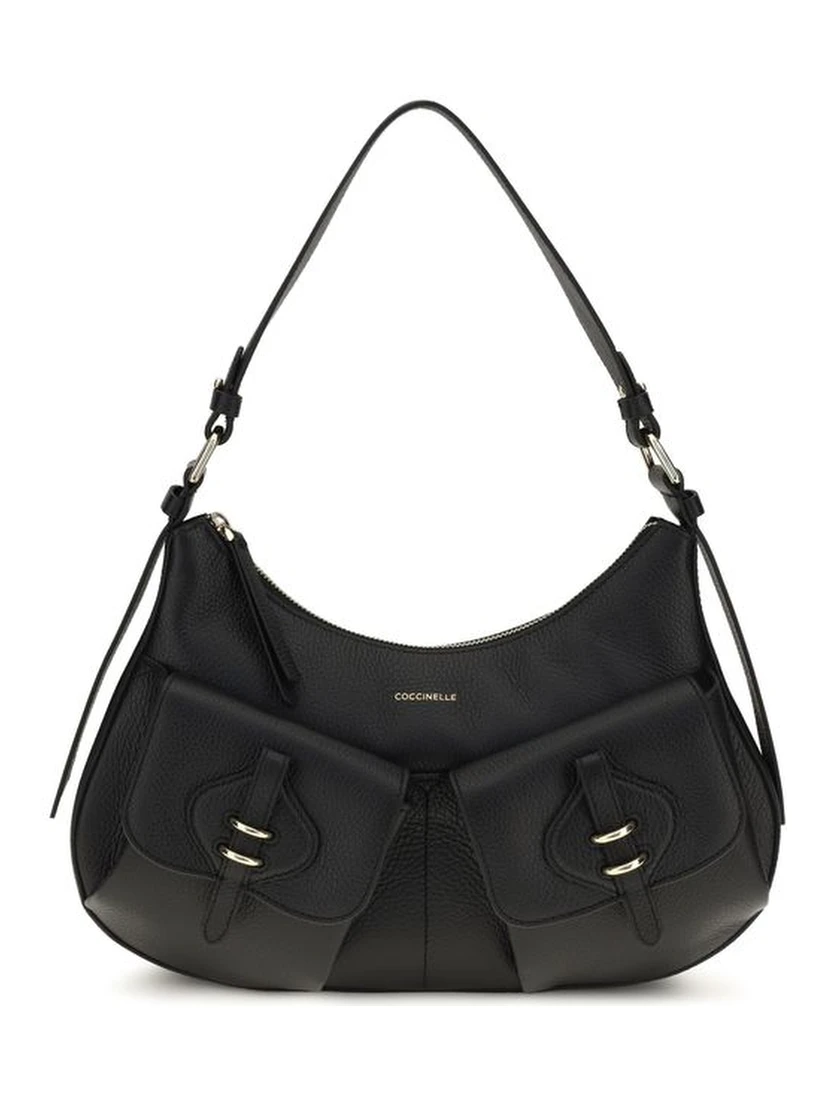 Black Calf Leather Bos Taurus Shoulder Bag