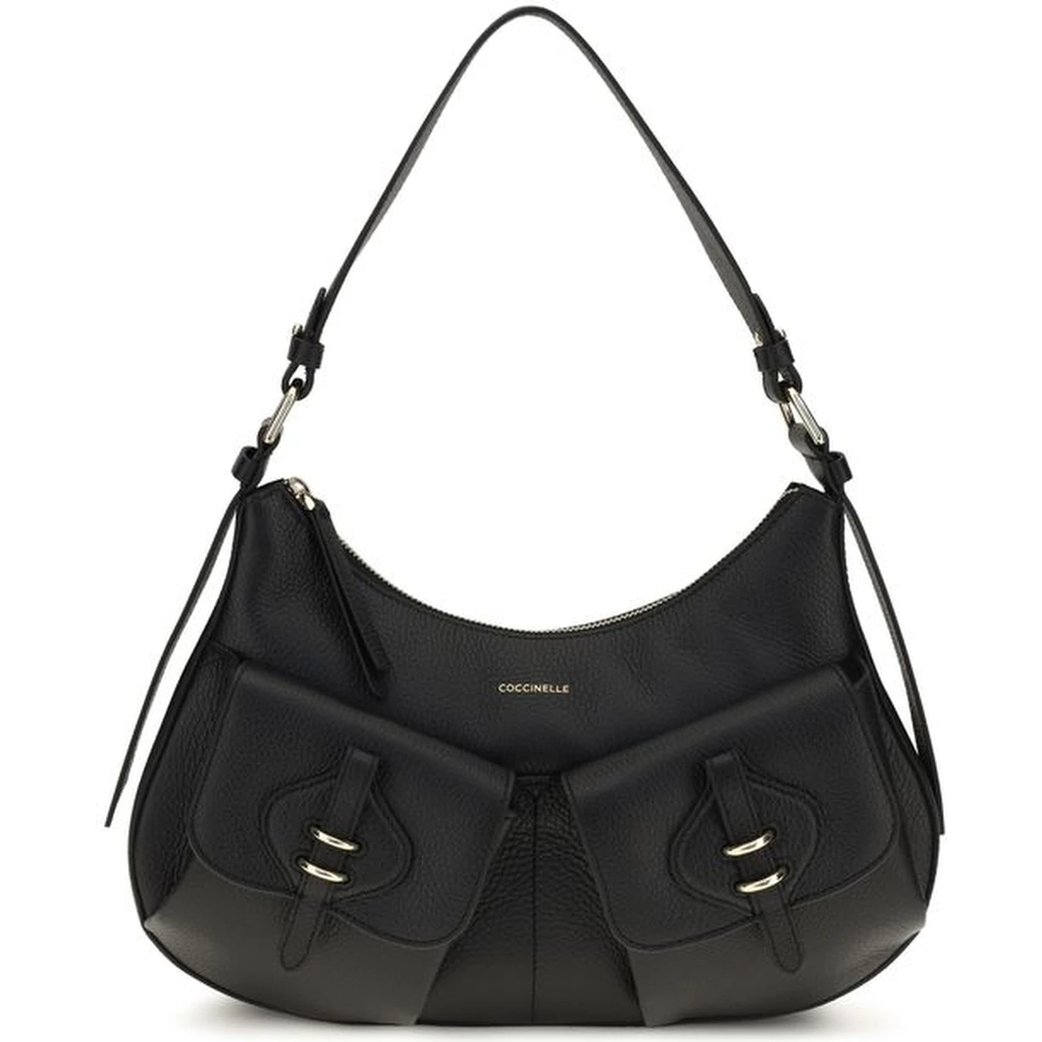 Black Calf Leather Bos Taurus Shoulder Bag