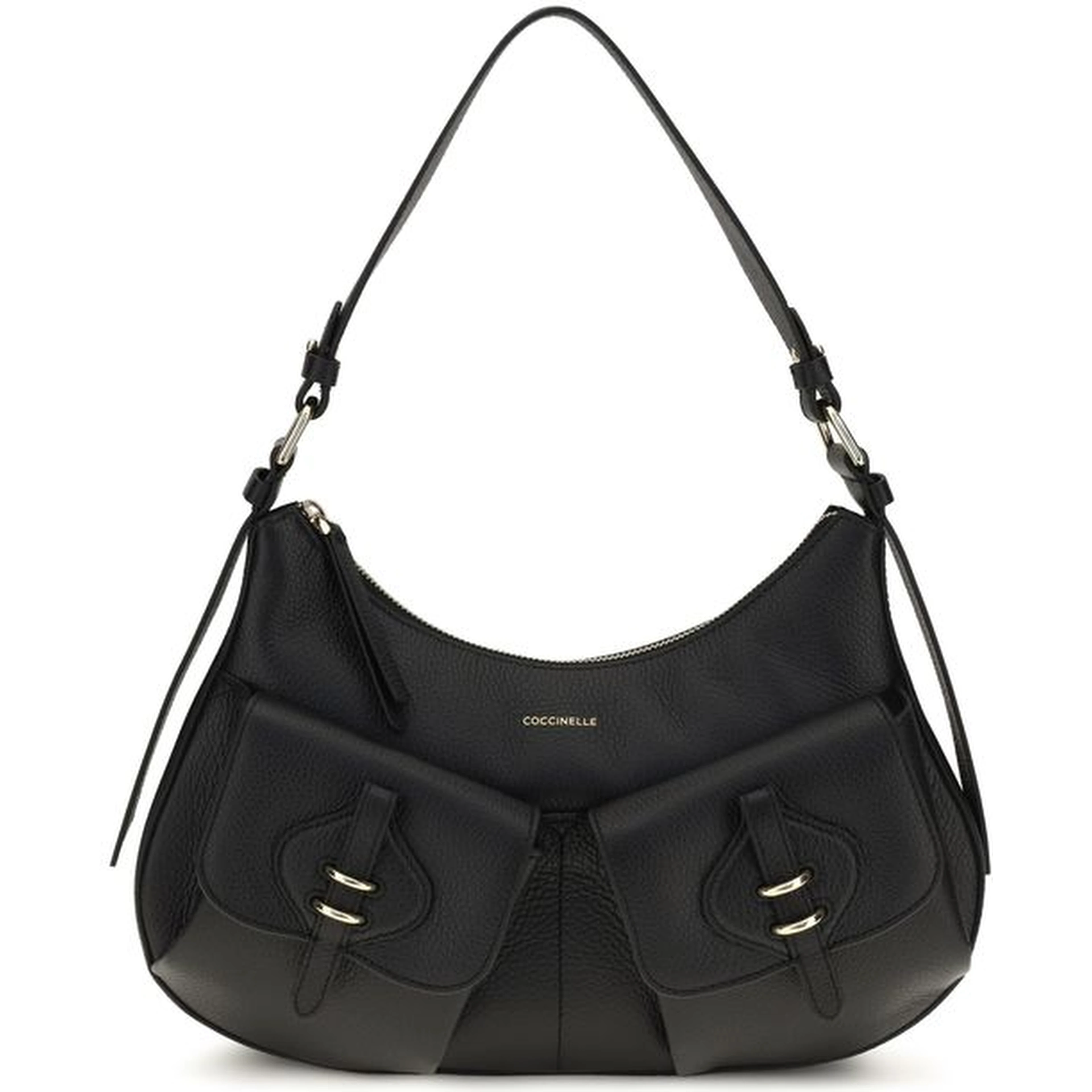 Black Calf Leather Bos Taurus Shoulder Bag