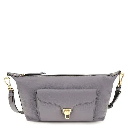 Gray Calf Leather Bos Taurus Shoulder Bag