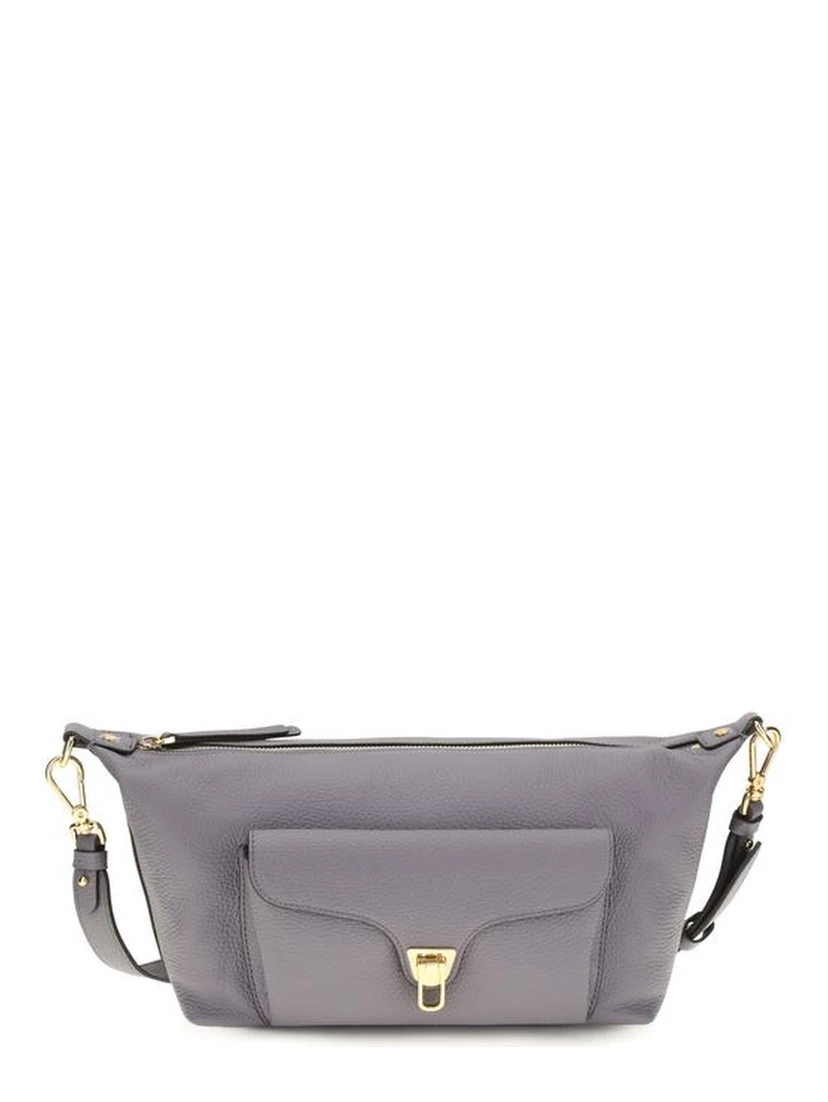 Gray Calf Leather Bos Taurus Shoulder Bag