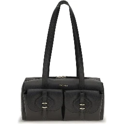 Black Calf Leather Bos Taurus Shoulder Bag