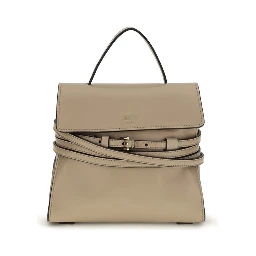 Beige Goatskin Shoulder Bag