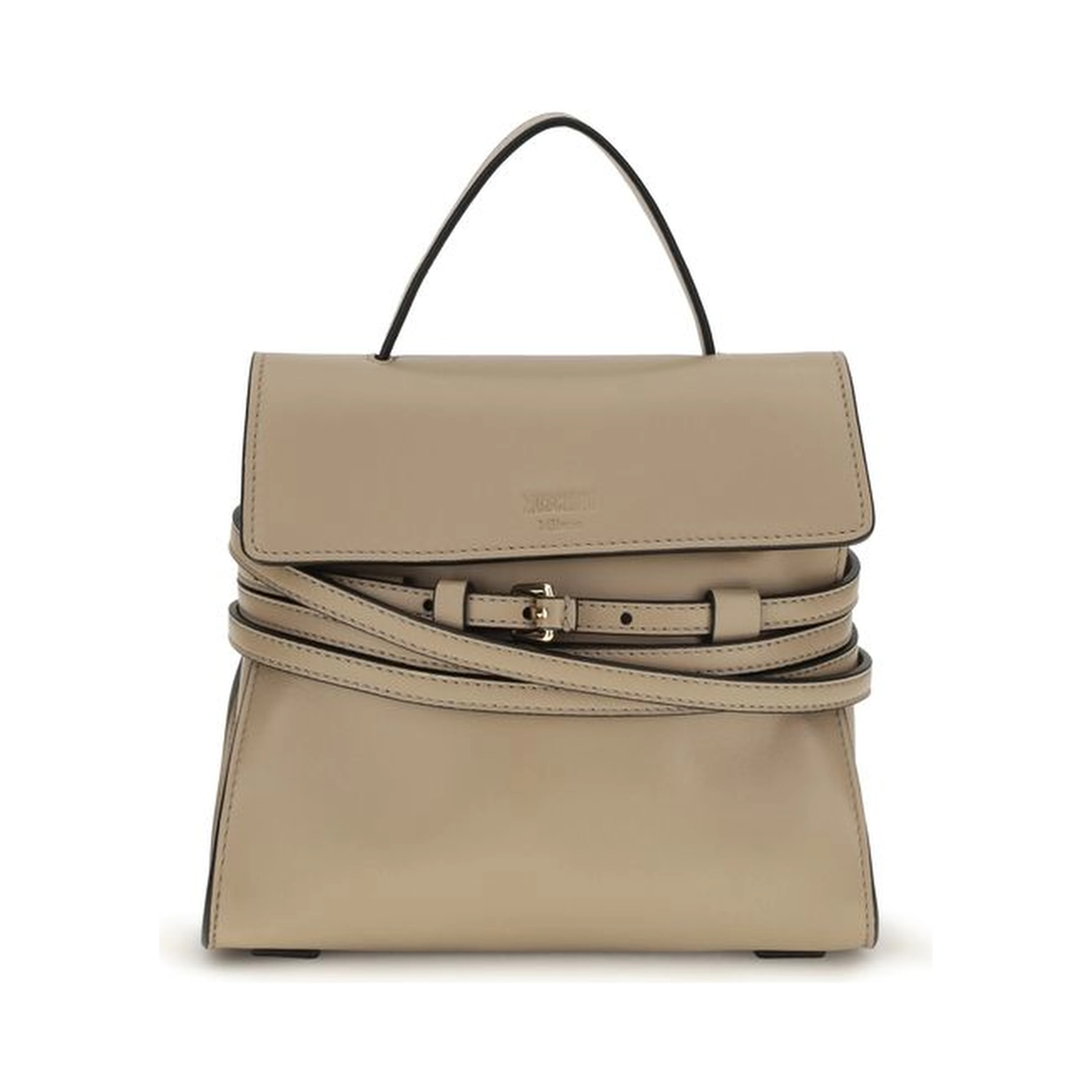 Beige Goatskin Shoulder Bag