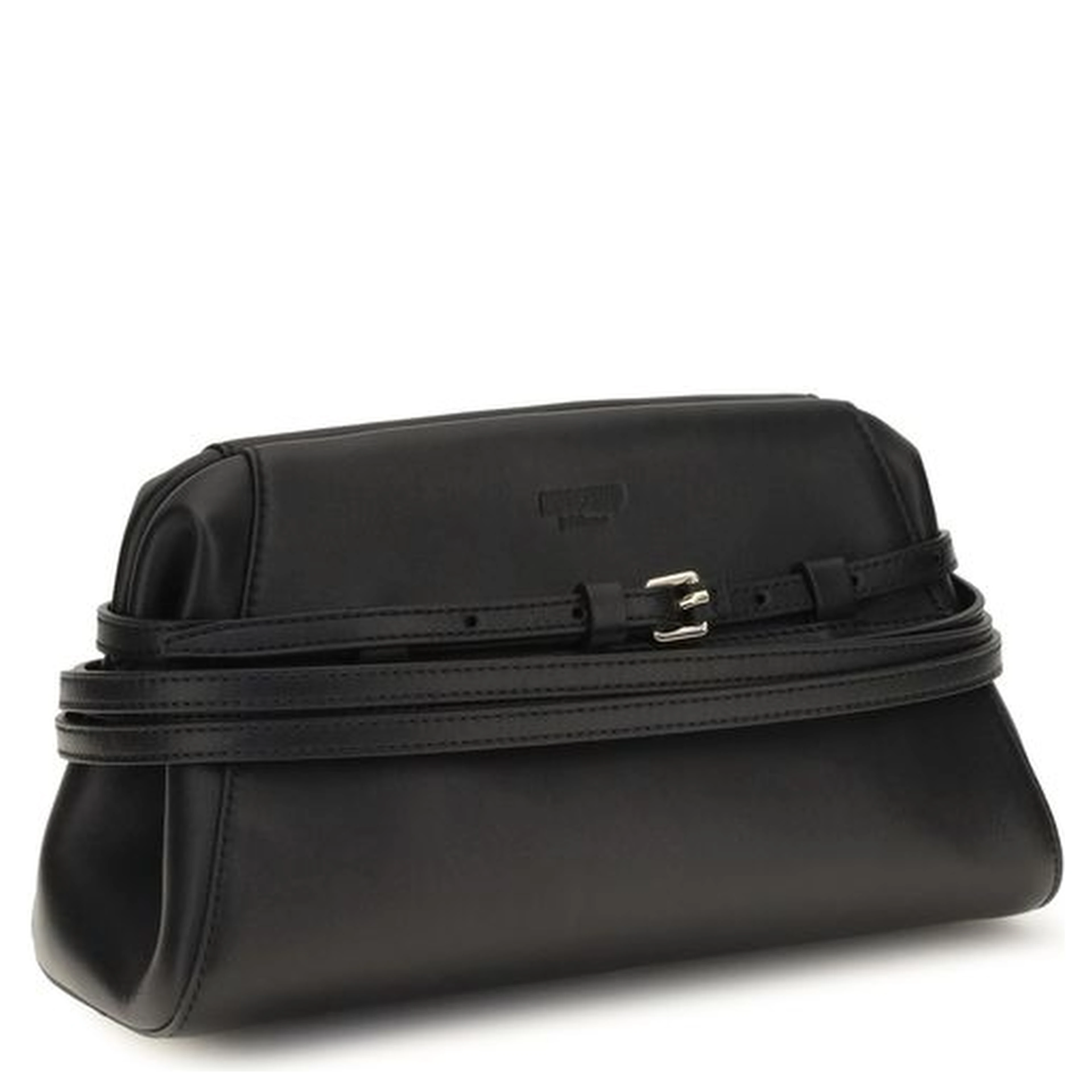Black Goatskin Shoulder Bag
