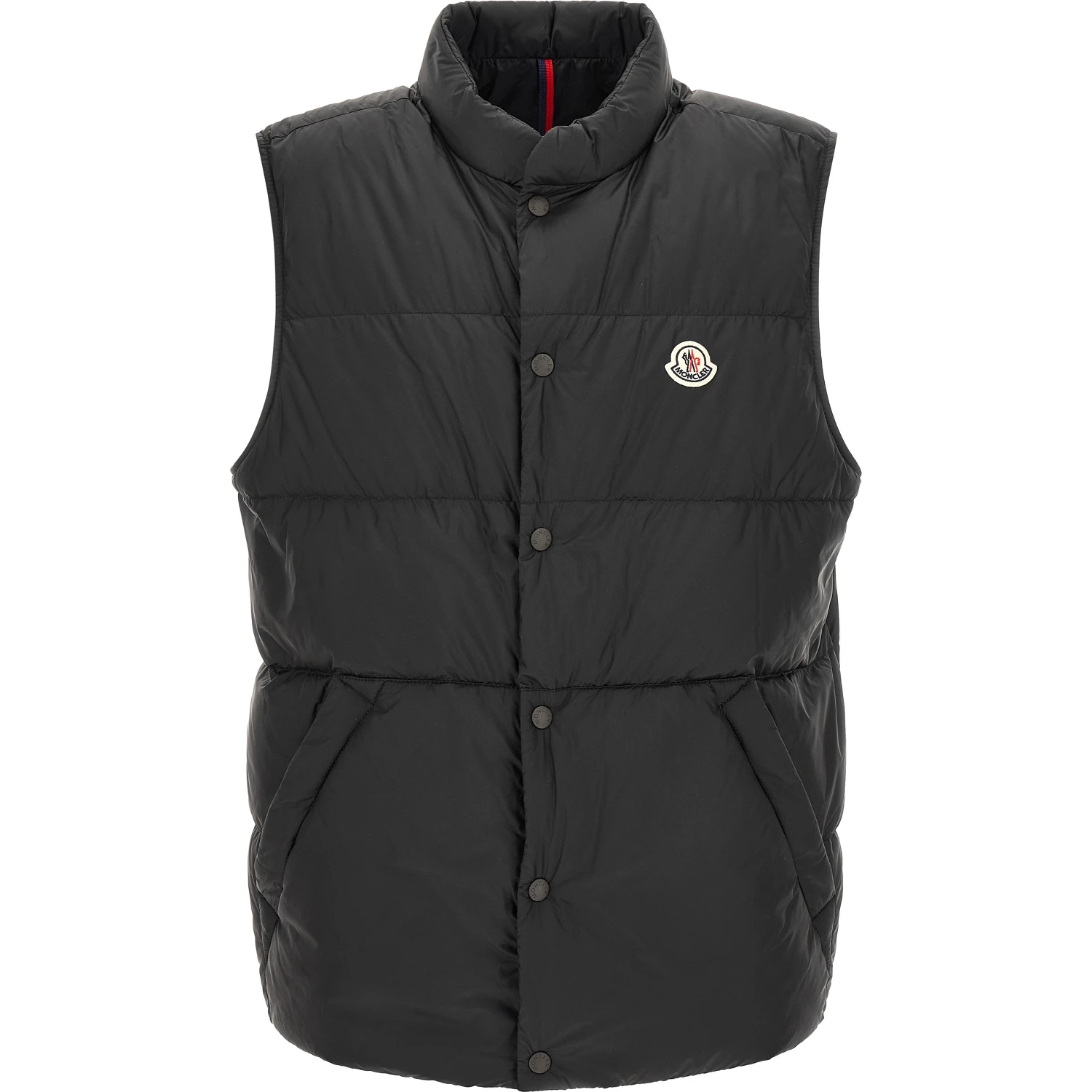 Black Polyamide Sleeveless Jacket