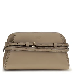 Beige Goatskin Shoulder Bag