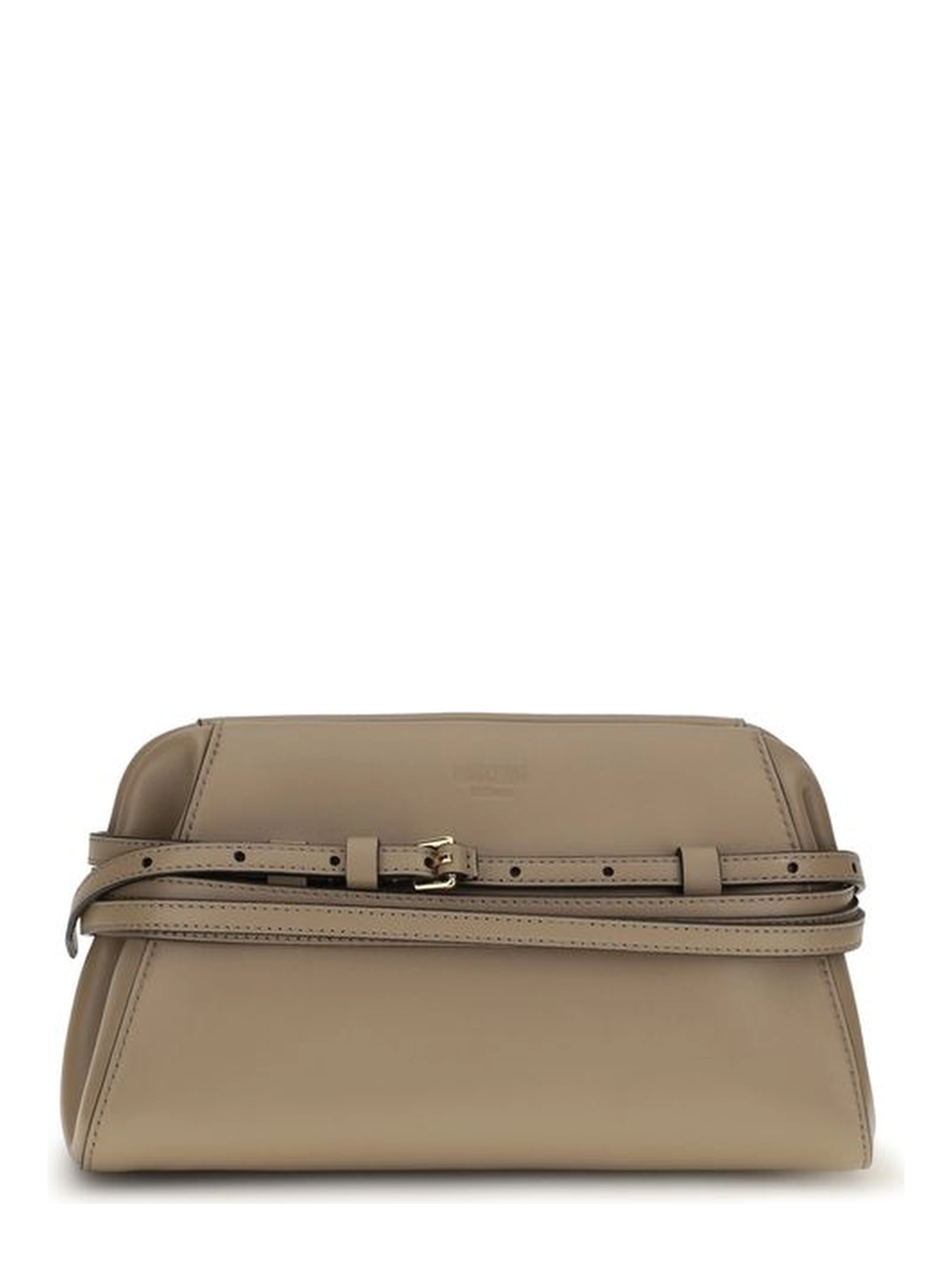 Beige Goatskin Shoulder Bag