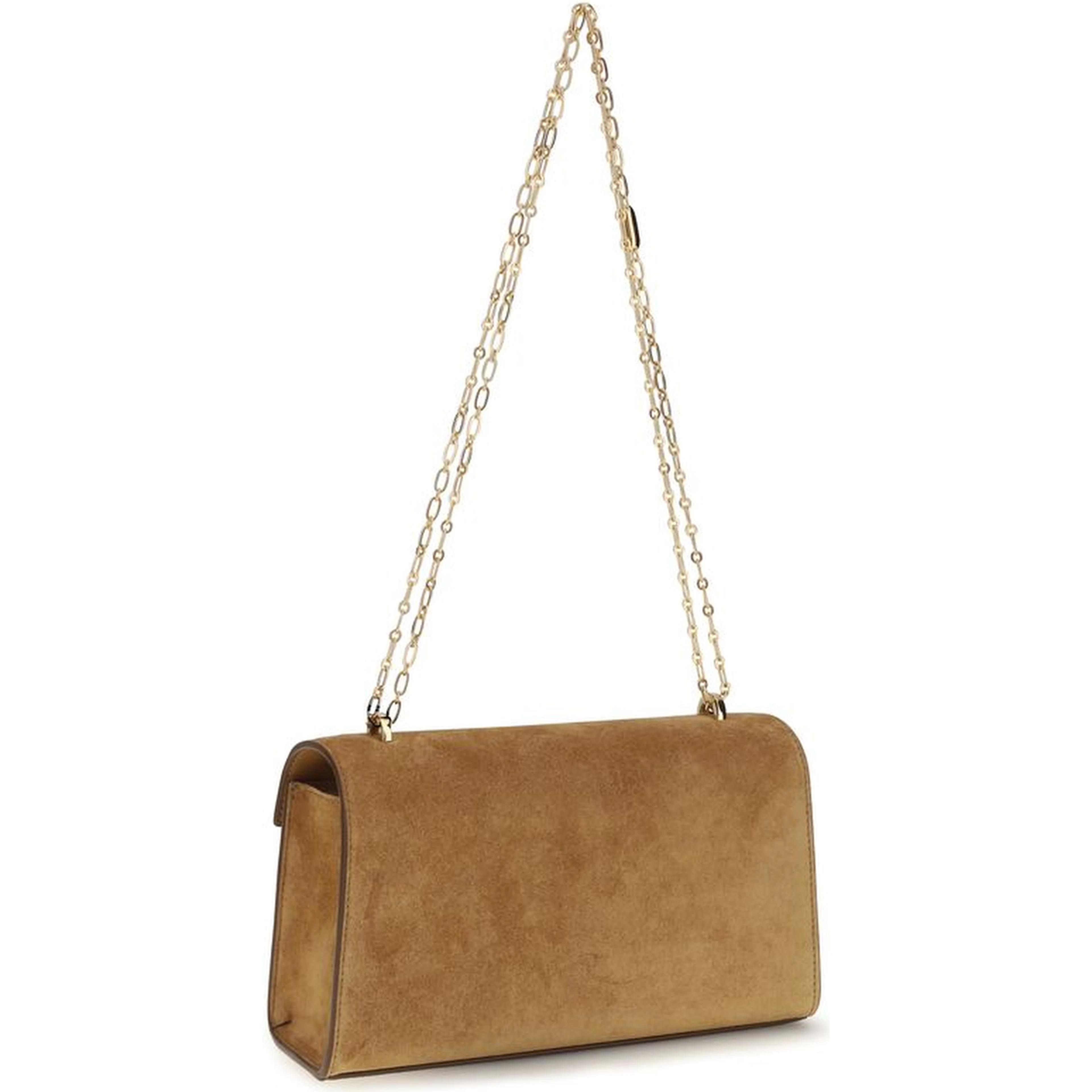 Beige Calf Leather Bos Taurus Shoulder Bag