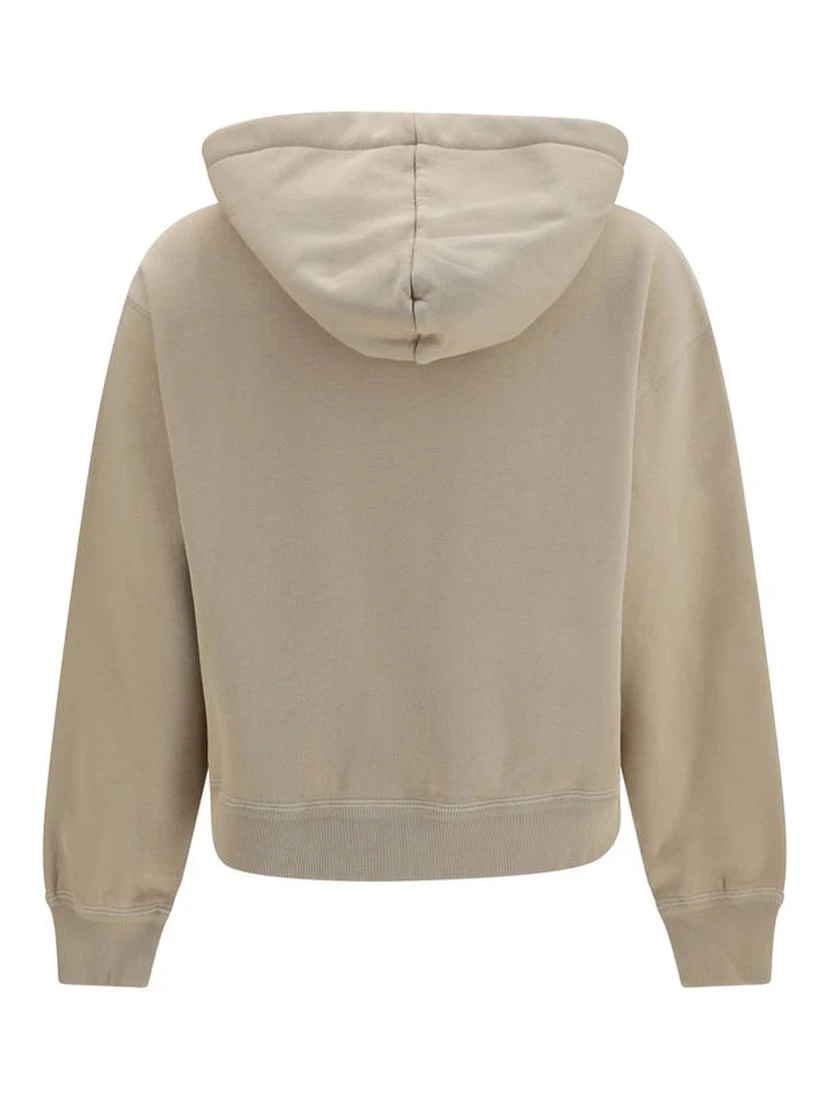 Beige Cotton Sweatshirt