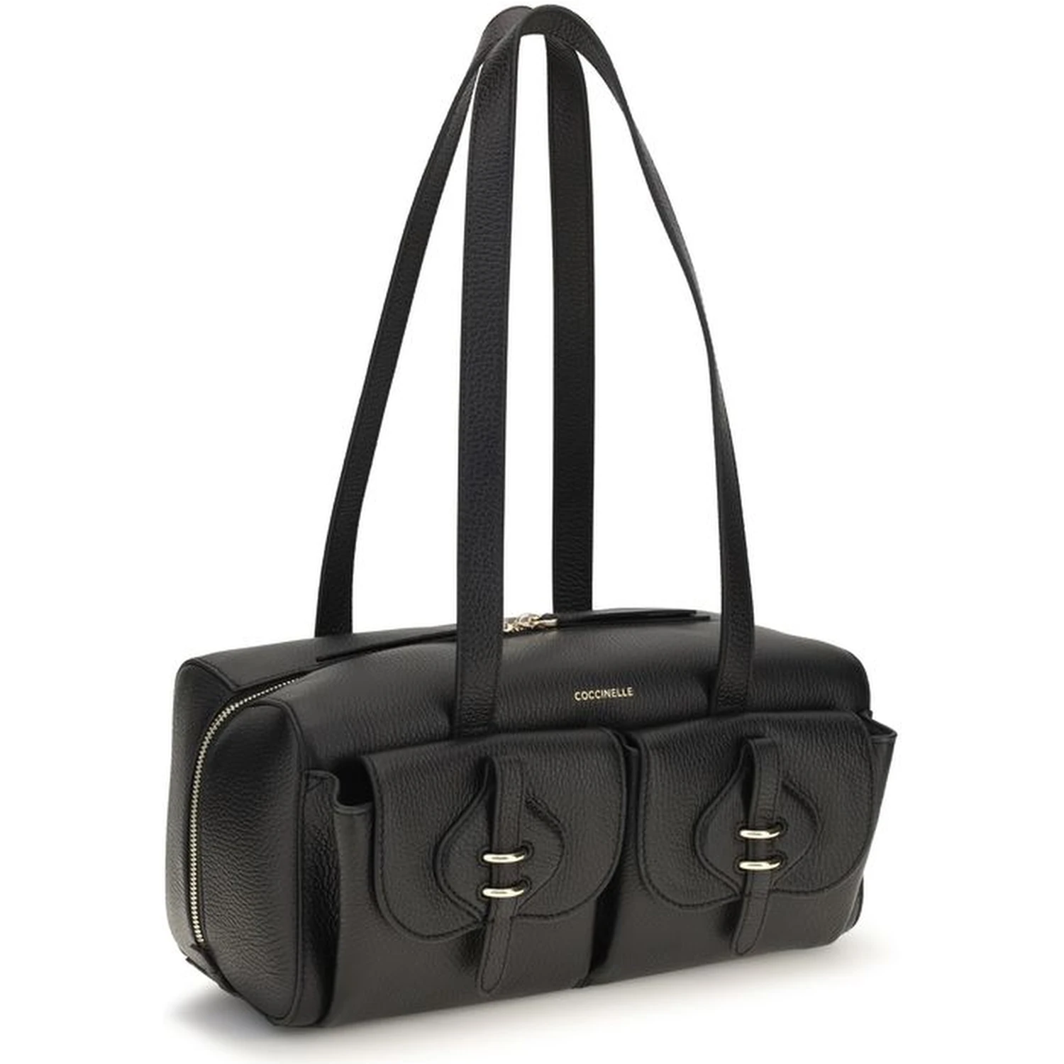 Black Calf Leather Bos Taurus Shoulder Bag
