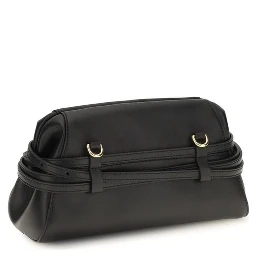 Black Goatskin Shoulder Bag