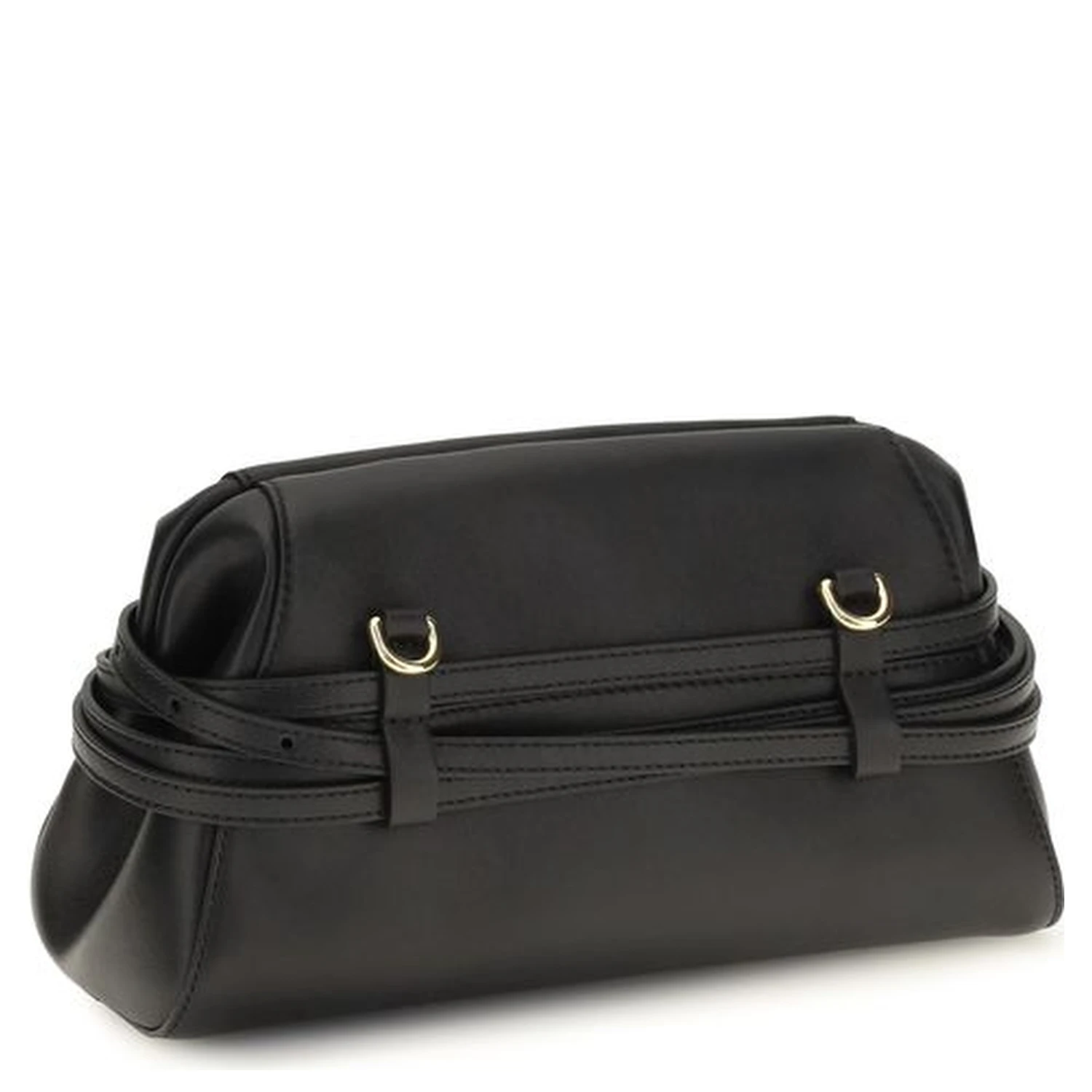 Black Goatskin Shoulder Bag