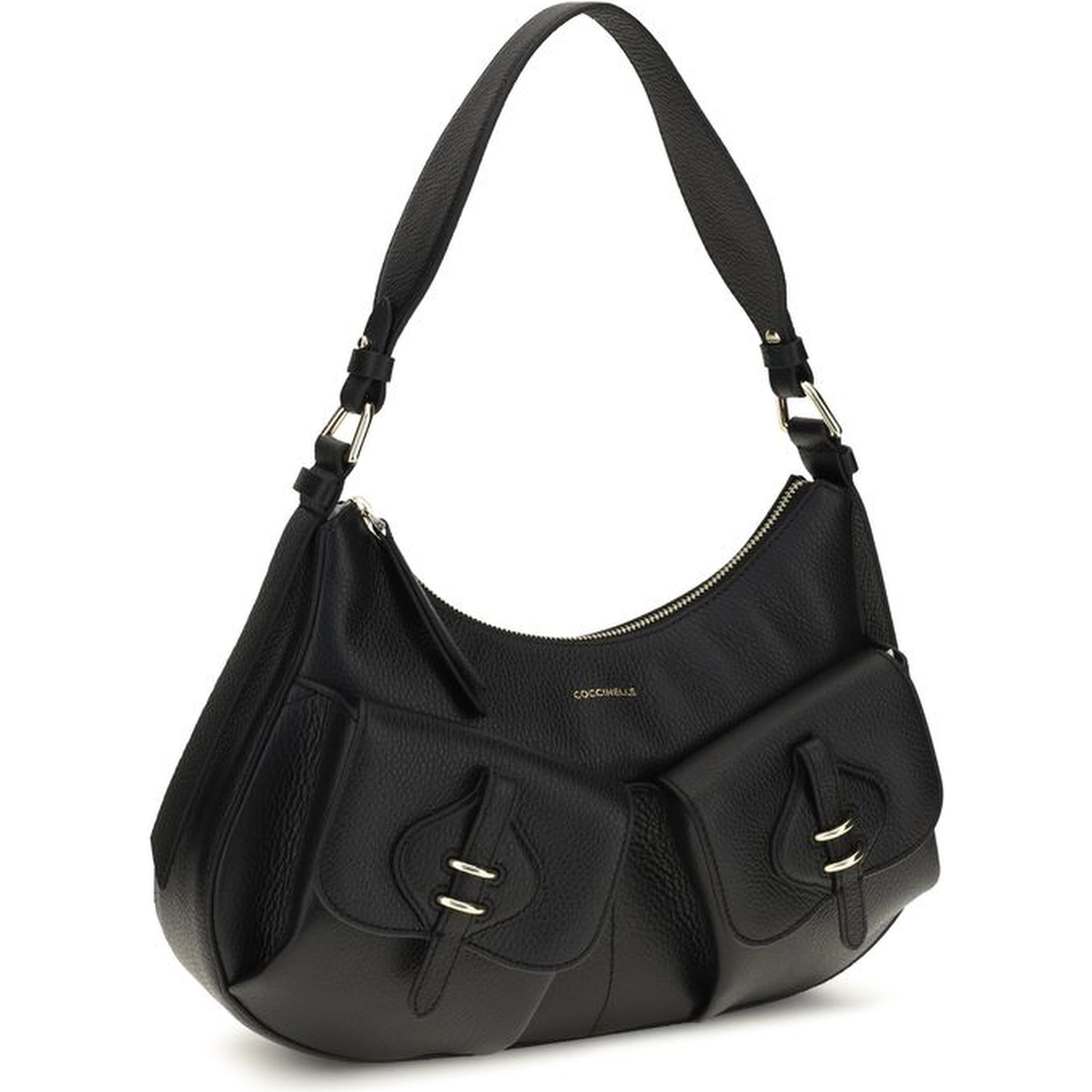 Black Calf Leather Bos Taurus Shoulder Bag