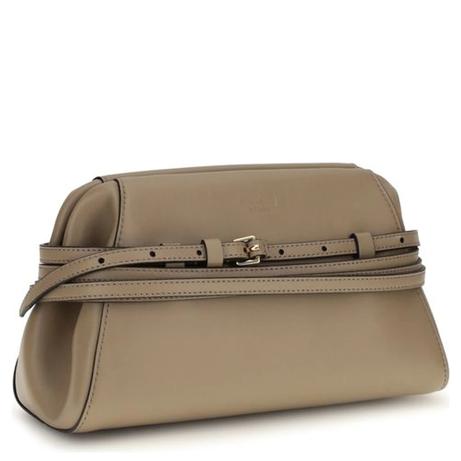 Beige Goatskin Shoulder Bag
