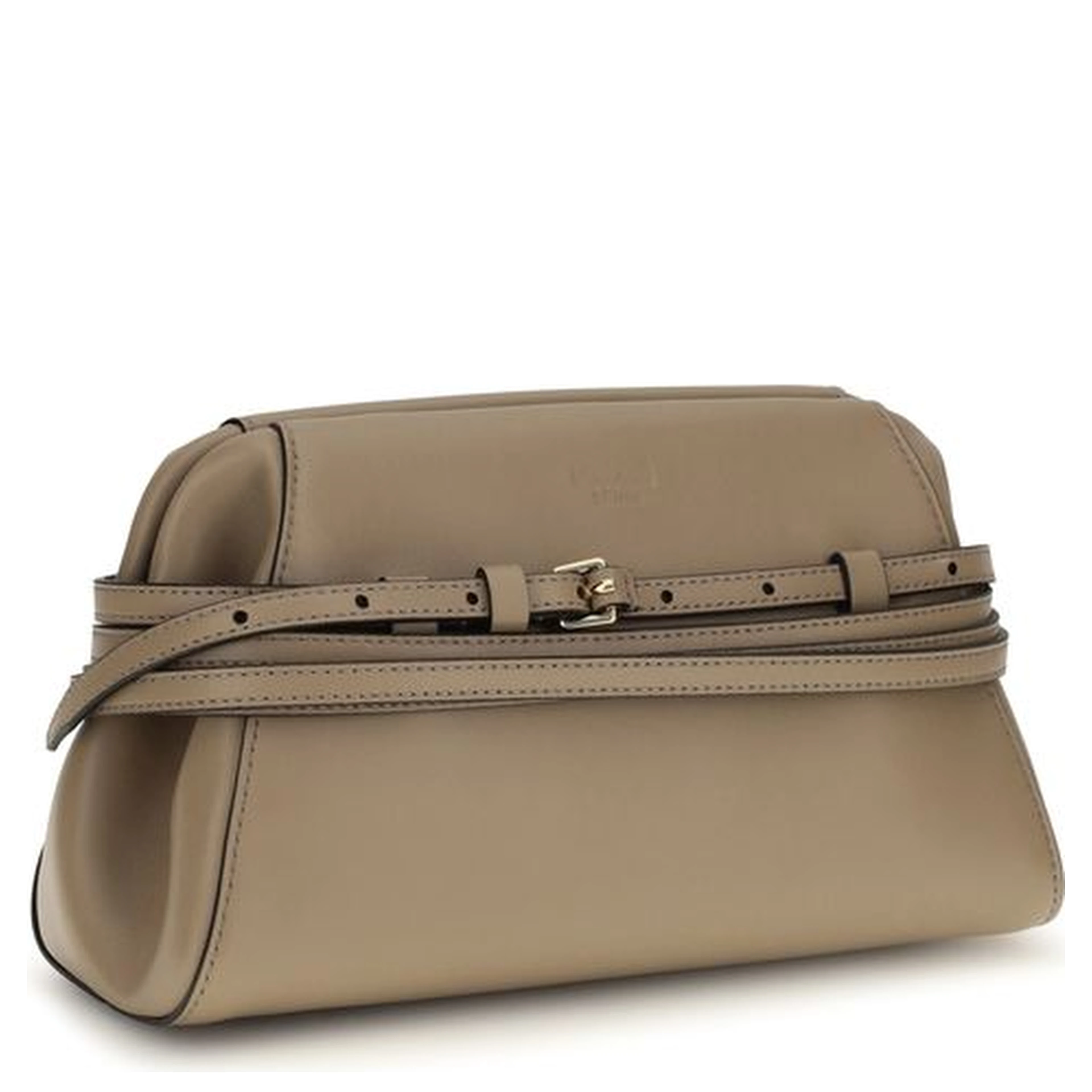 Beige Goatskin Shoulder Bag
