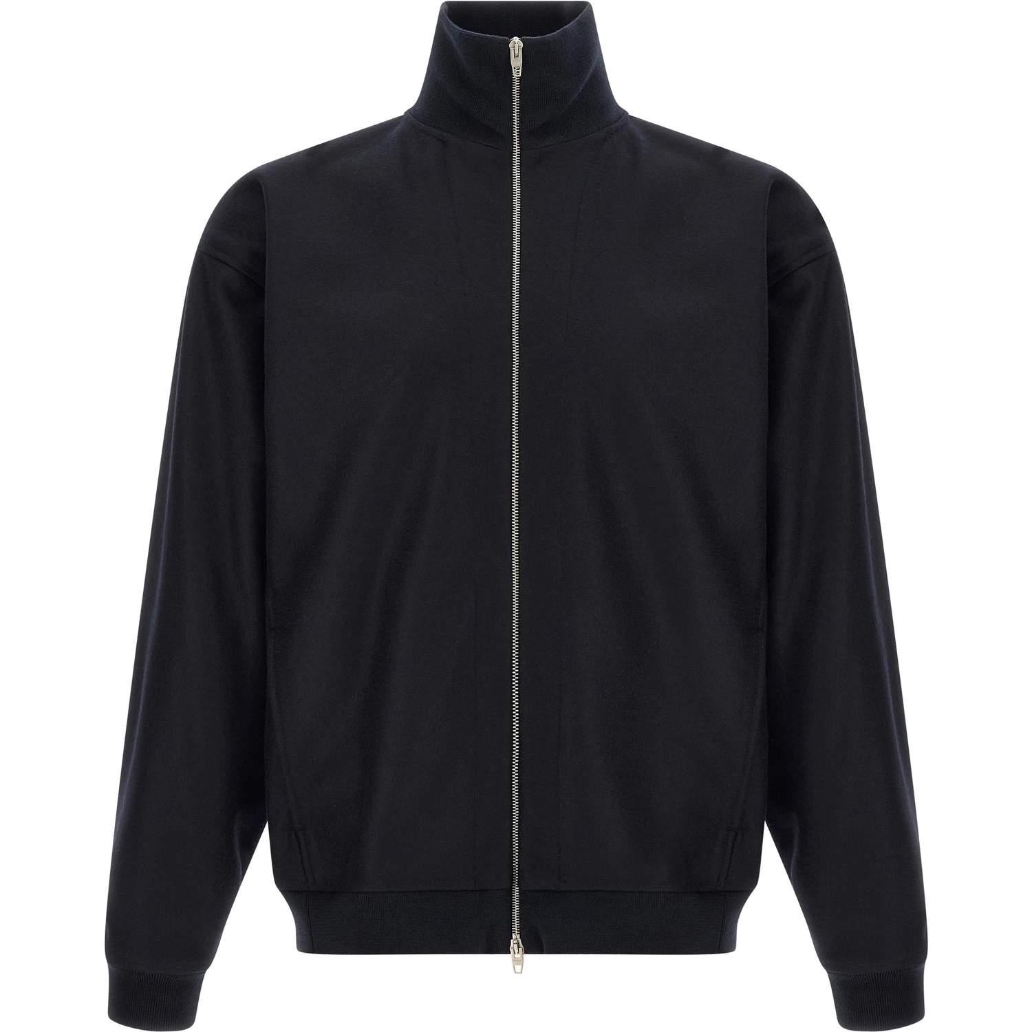 Blue Wool Full-Length Jacket