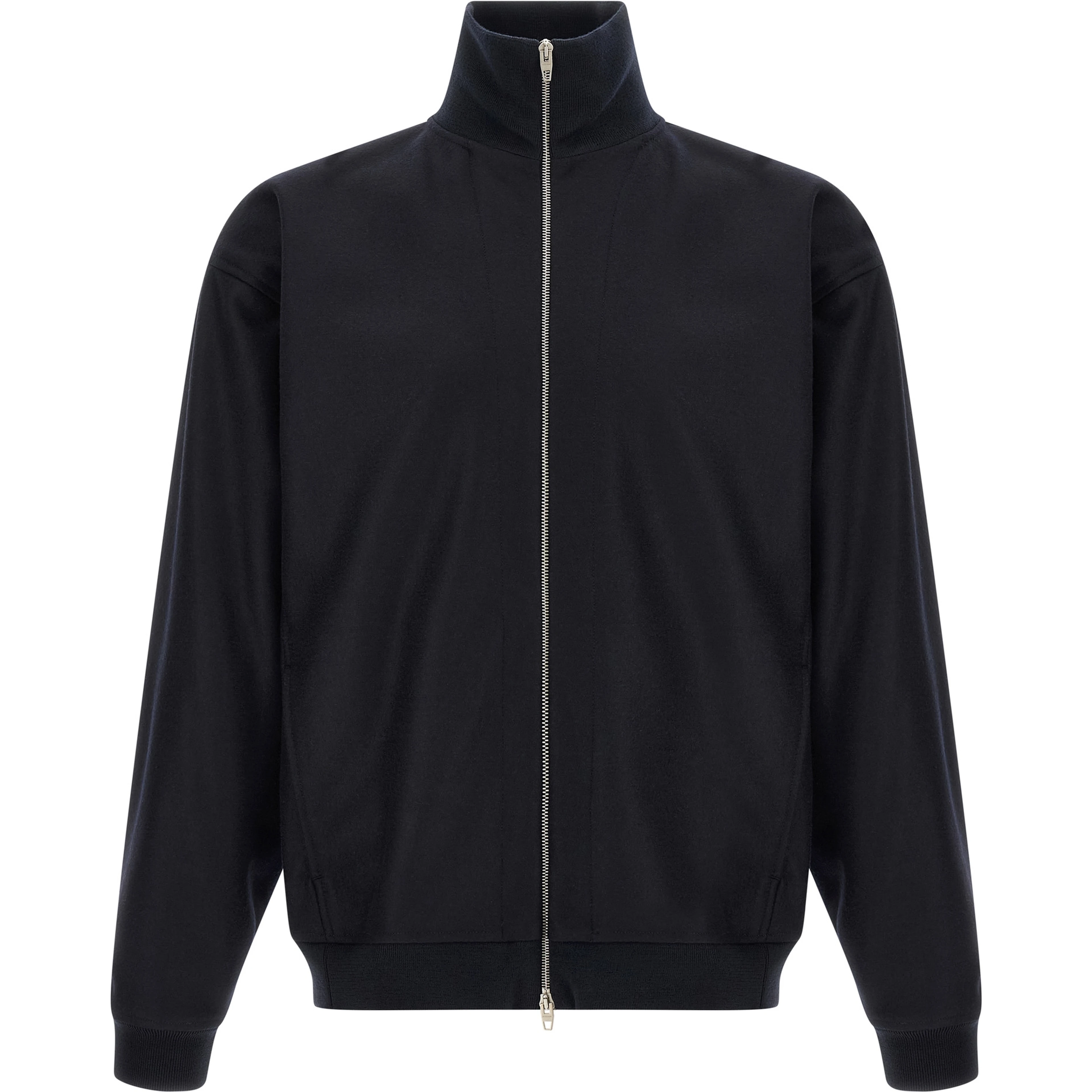 Blue Wool Full-Length Jacket