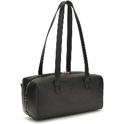 Black Calf Leather Bos Taurus Shoulder Bag