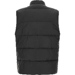 Black Polyamide Sleeveless Jacket