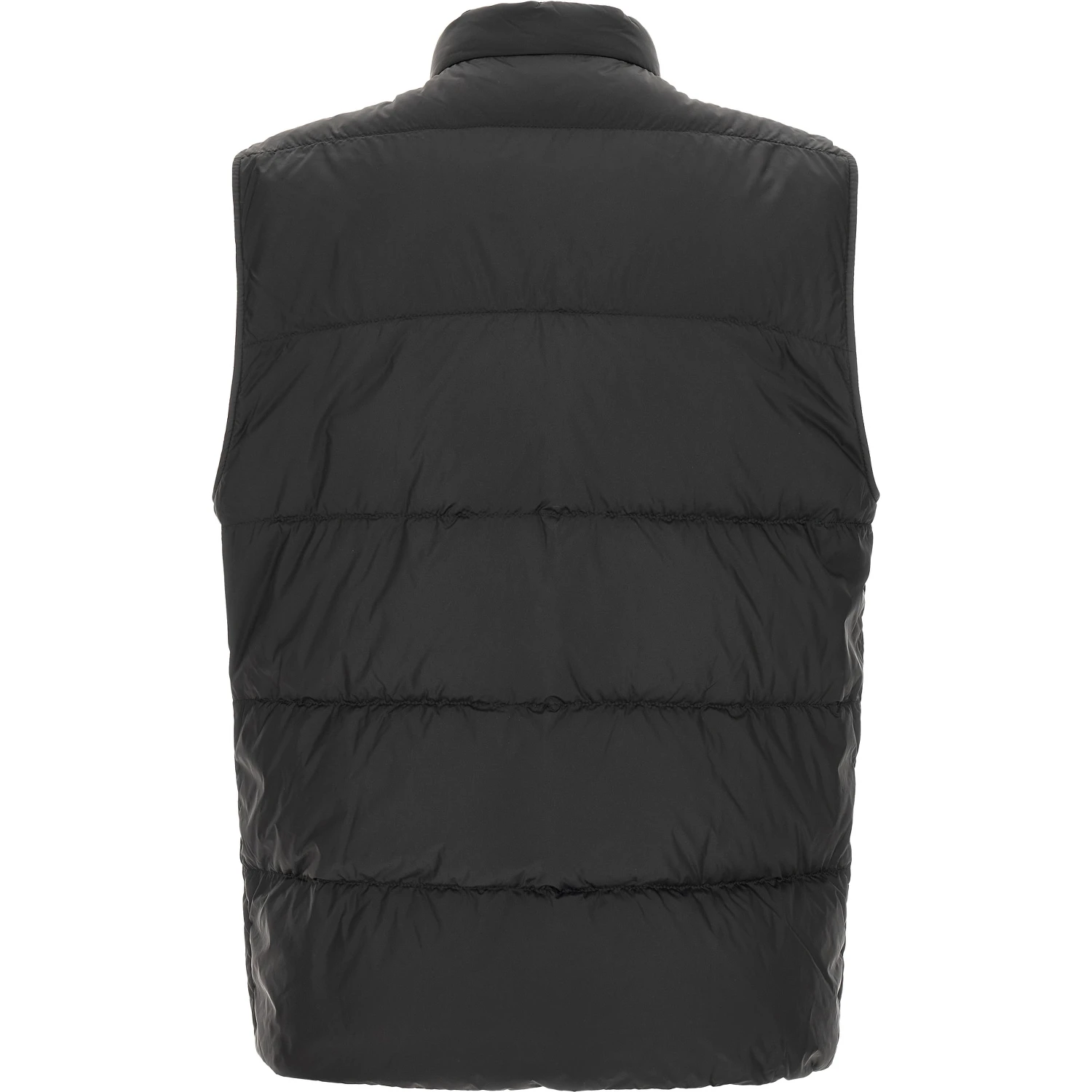 Black Polyamide Sleeveless Jacket