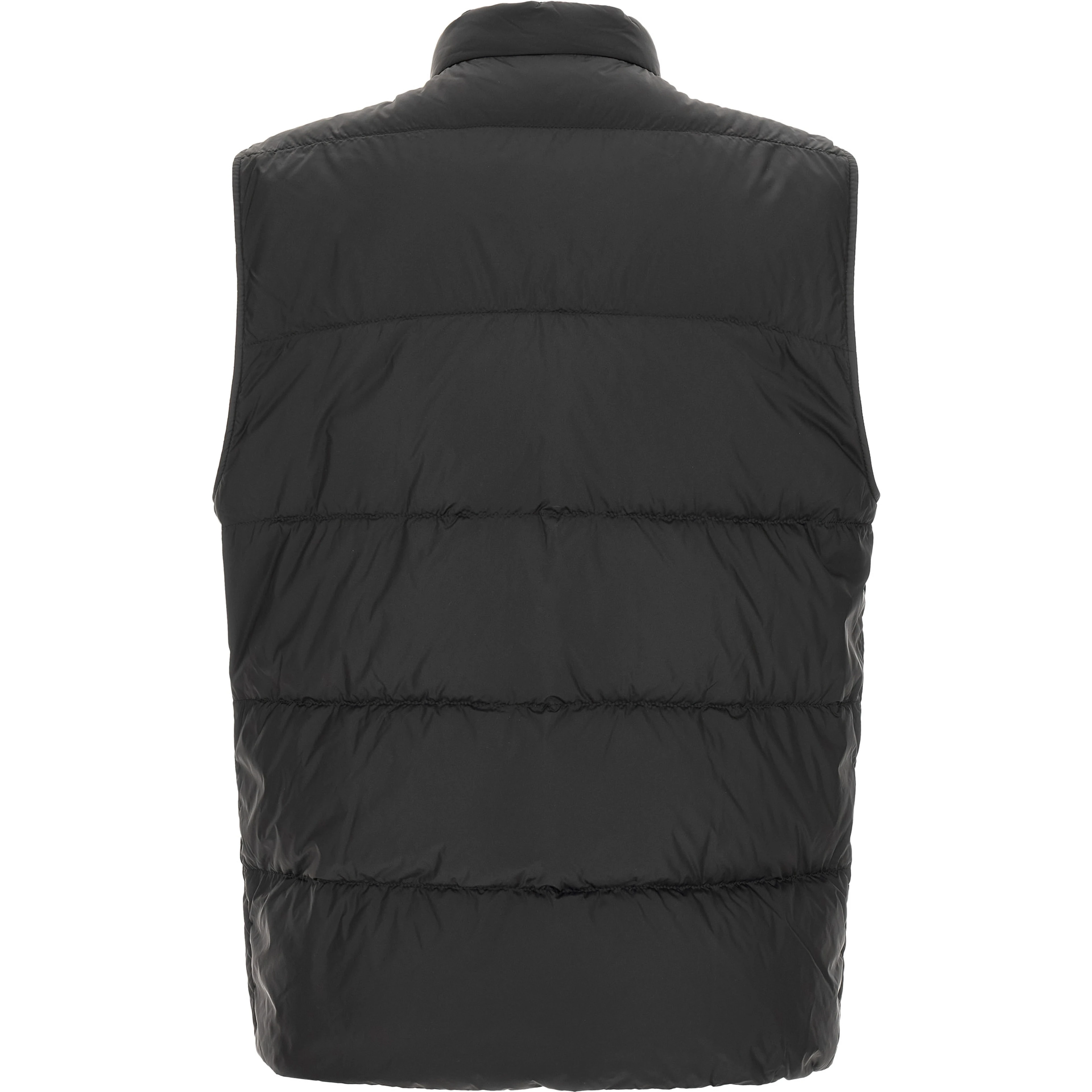 Black Polyamide Sleeveless Jacket