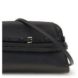 Black Goatskin Shoulder Bag