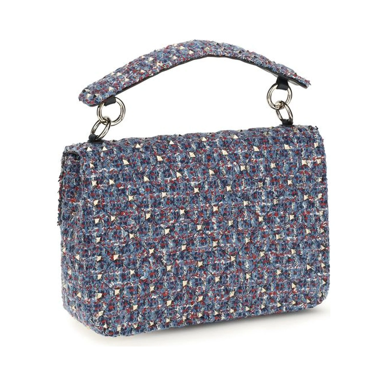 Blue Fabric Shoulder Bag