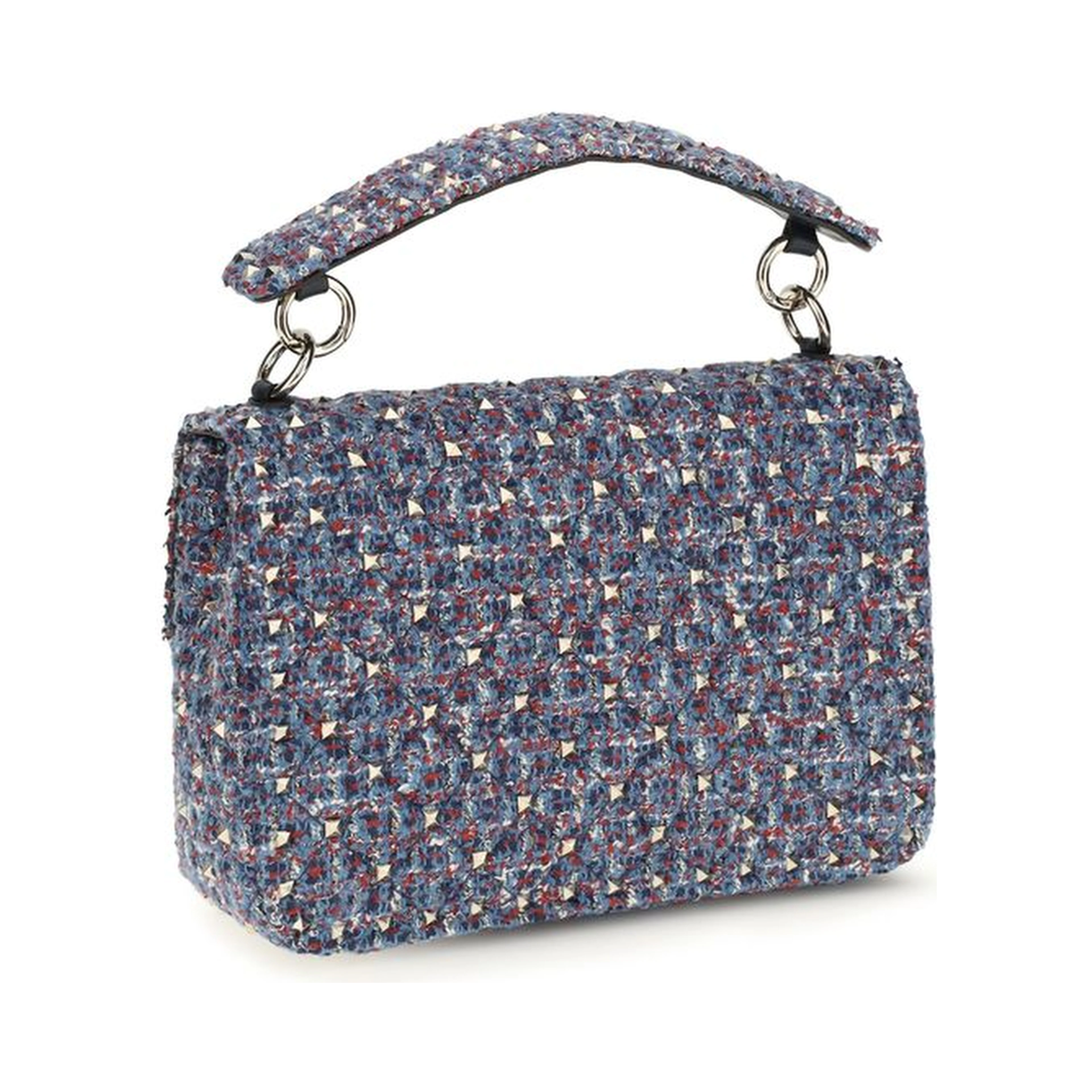 Blue Fabric Shoulder Bag