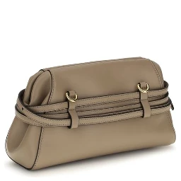 Beige Goatskin Shoulder Bag