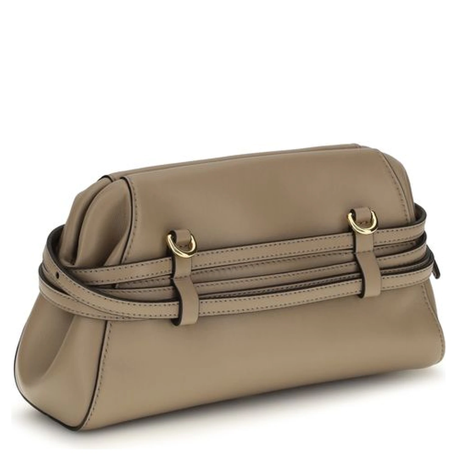 Beige Goatskin Shoulder Bag