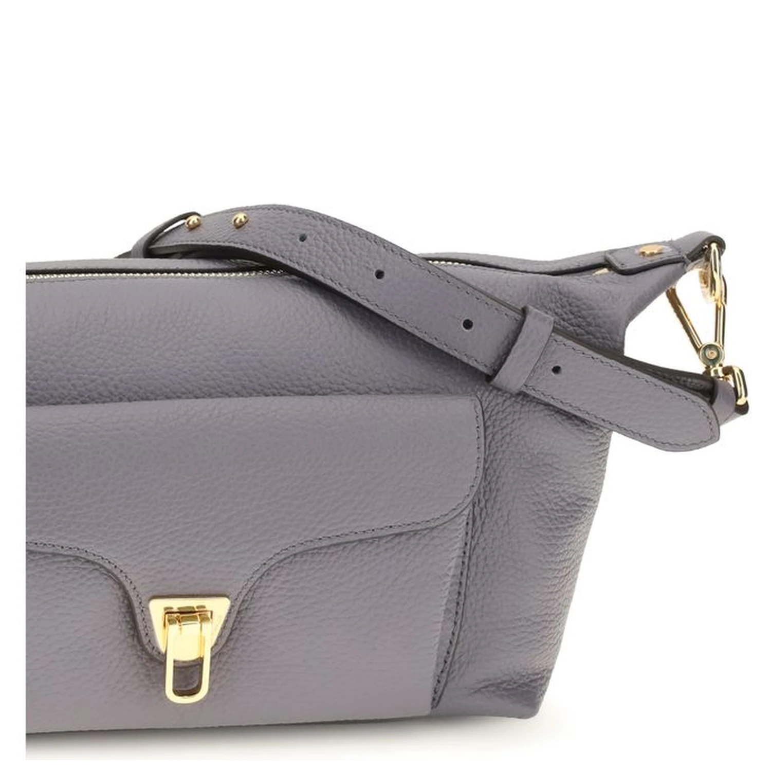 Gray Calf Leather Bos Taurus Shoulder Bag