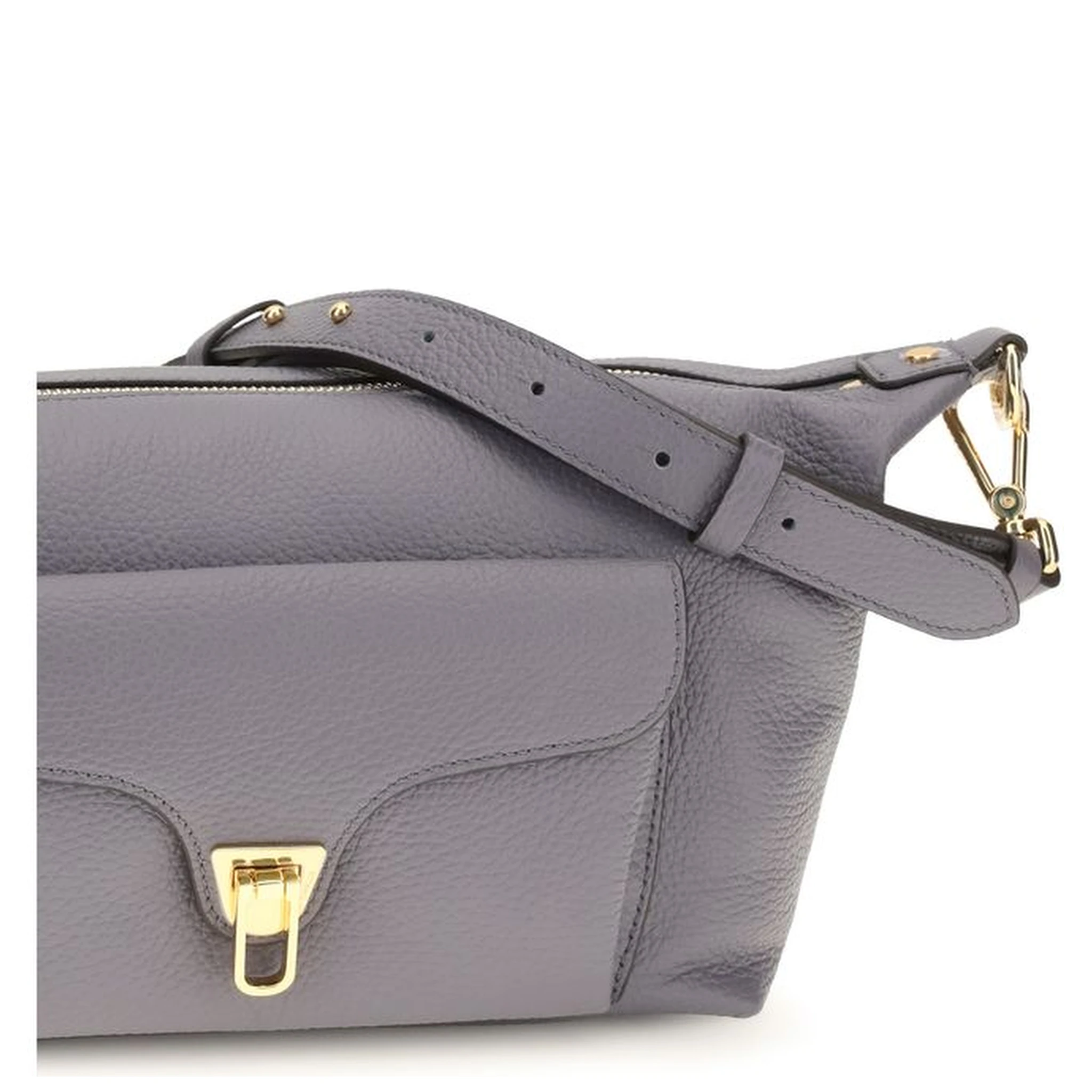 Gray Calf Leather Bos Taurus Shoulder Bag