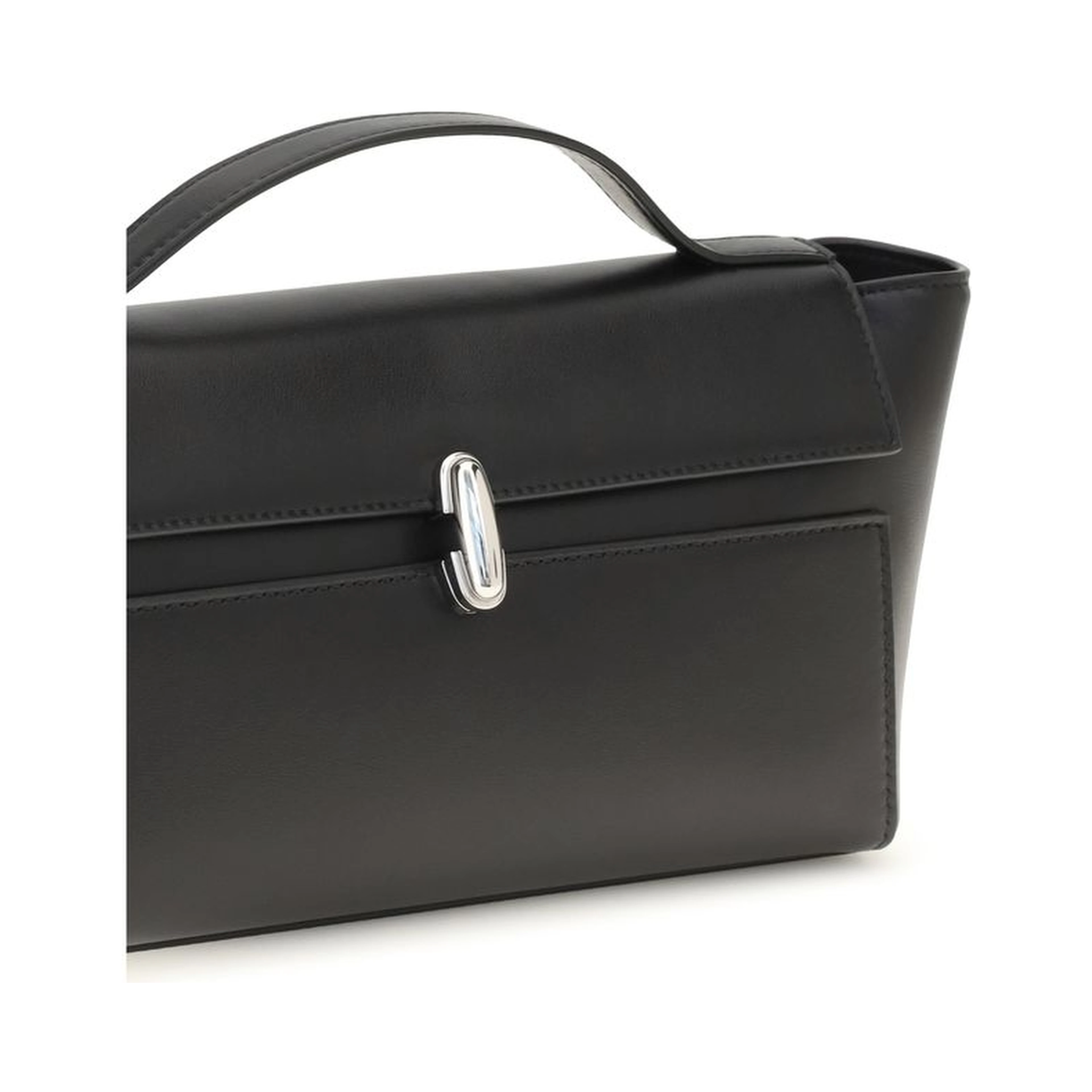 Black Calf Leather Bos Taurus Shoulder Bag