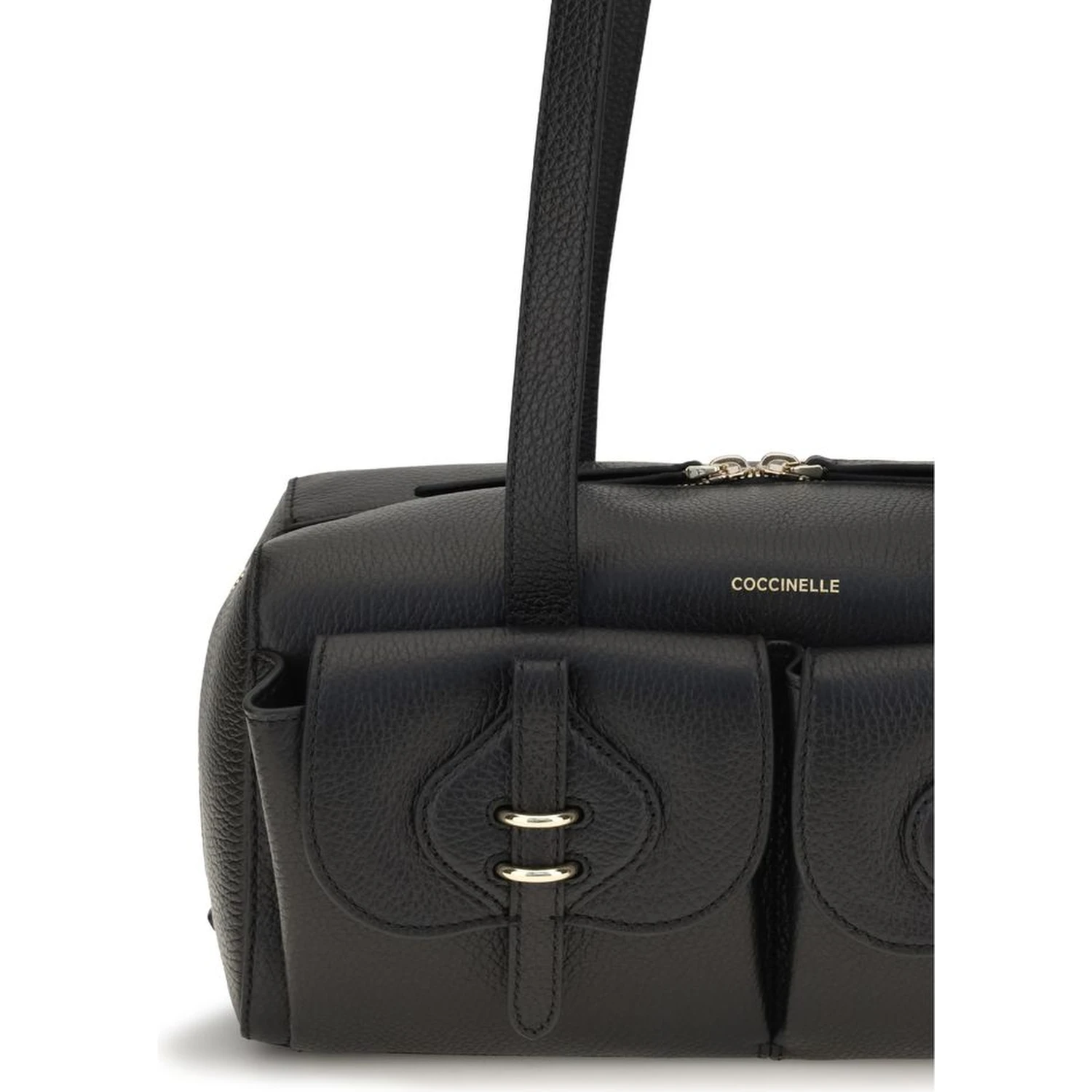 Black Calf Leather Bos Taurus Shoulder Bag
