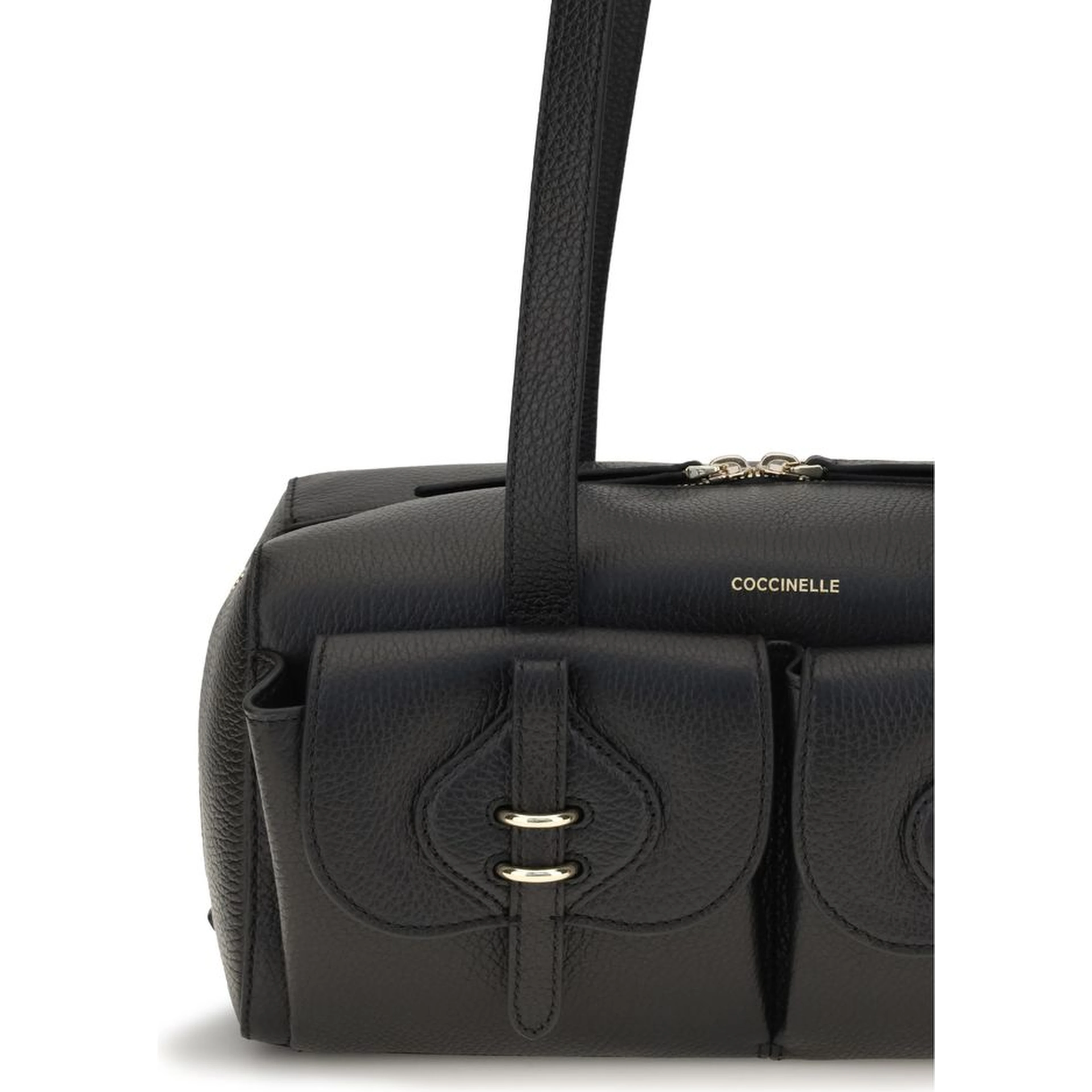 Black Calf Leather Bos Taurus Shoulder Bag
