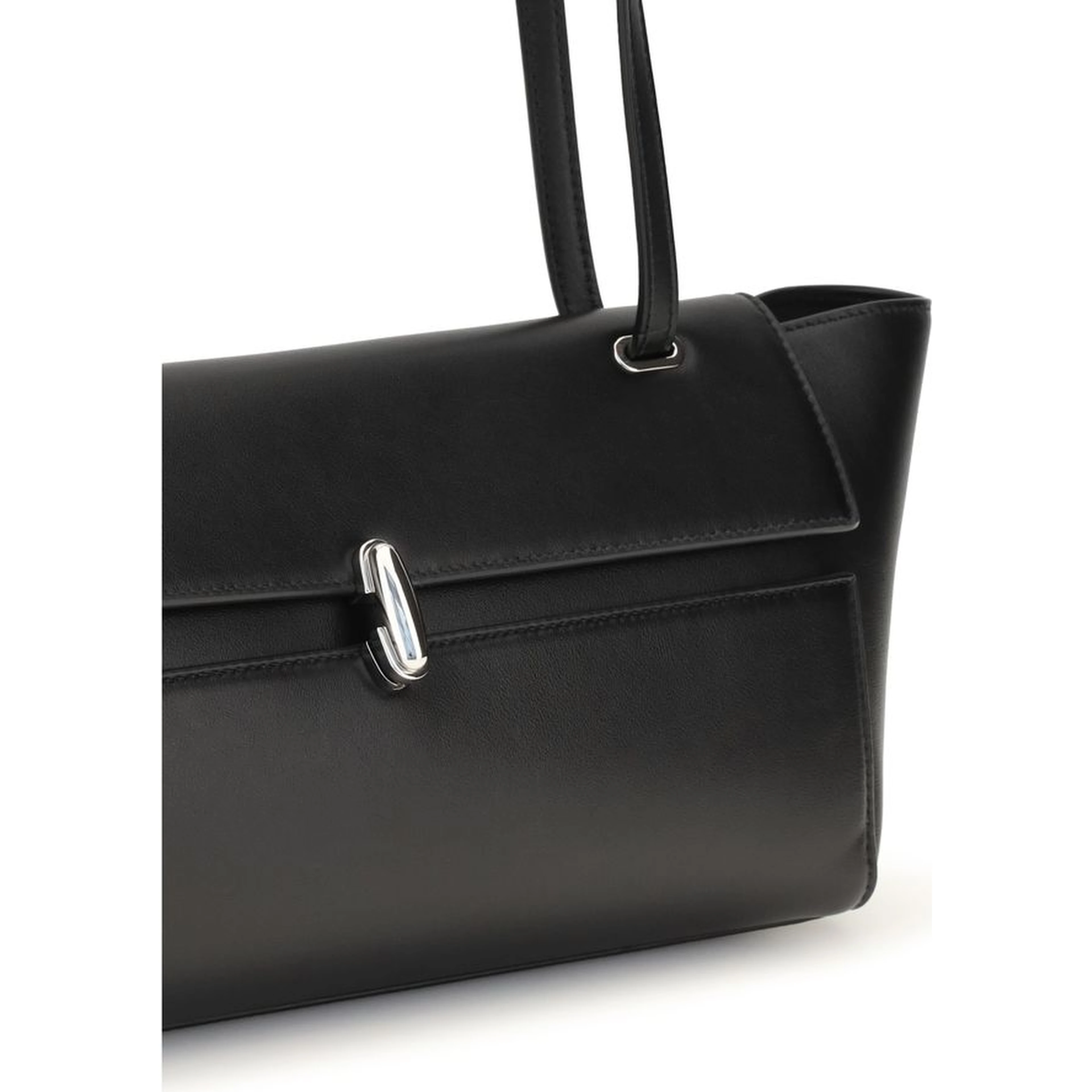 Black Calf Leather Bos Taurus Shoulder Bag
