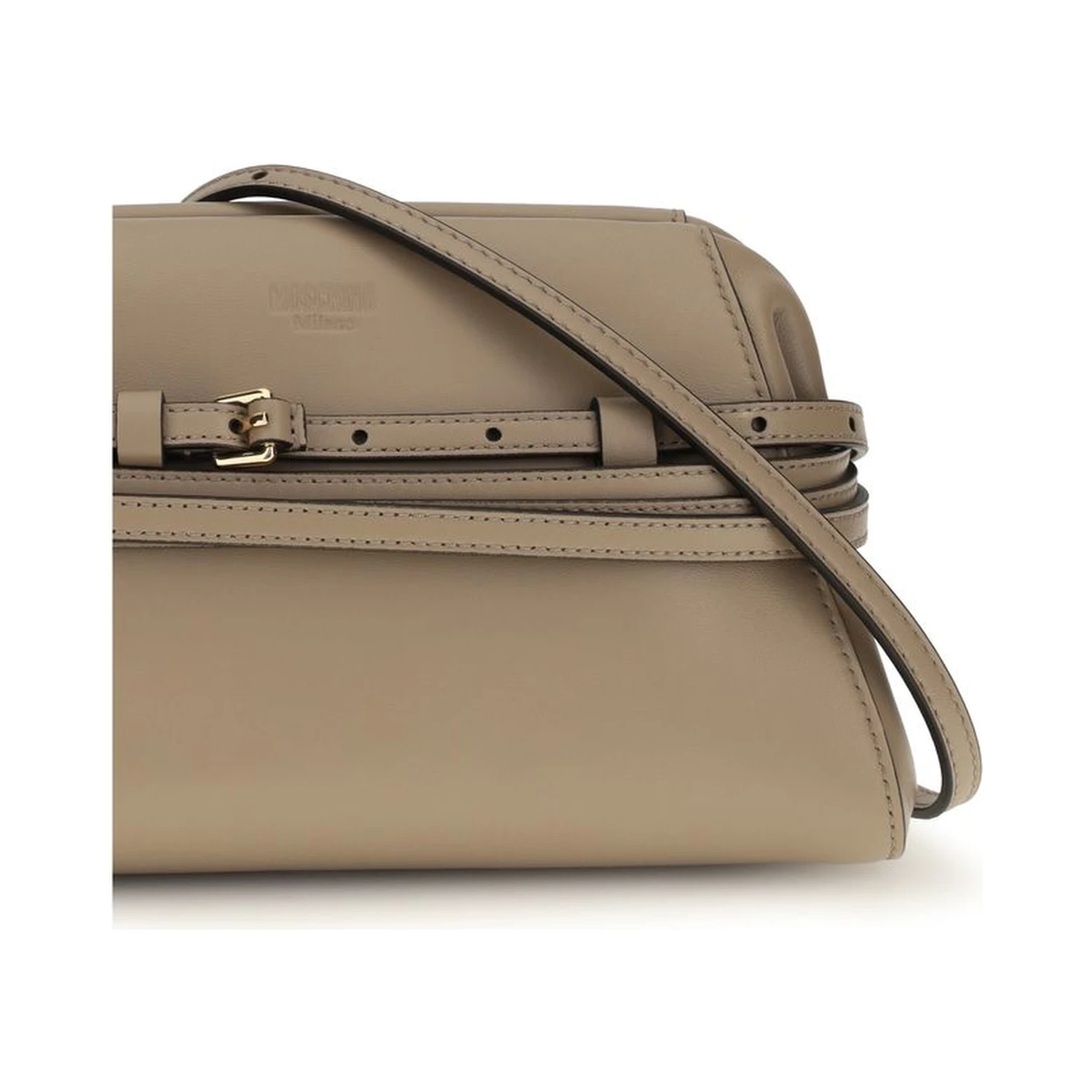 Beige Goatskin Shoulder Bag