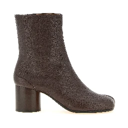 Brown Lamb Leather Ankle Boots