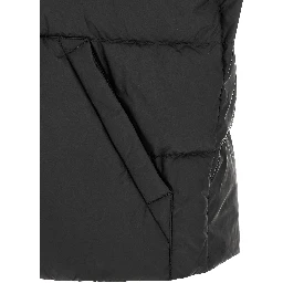 Black Polyamide Sleeveless Jacket