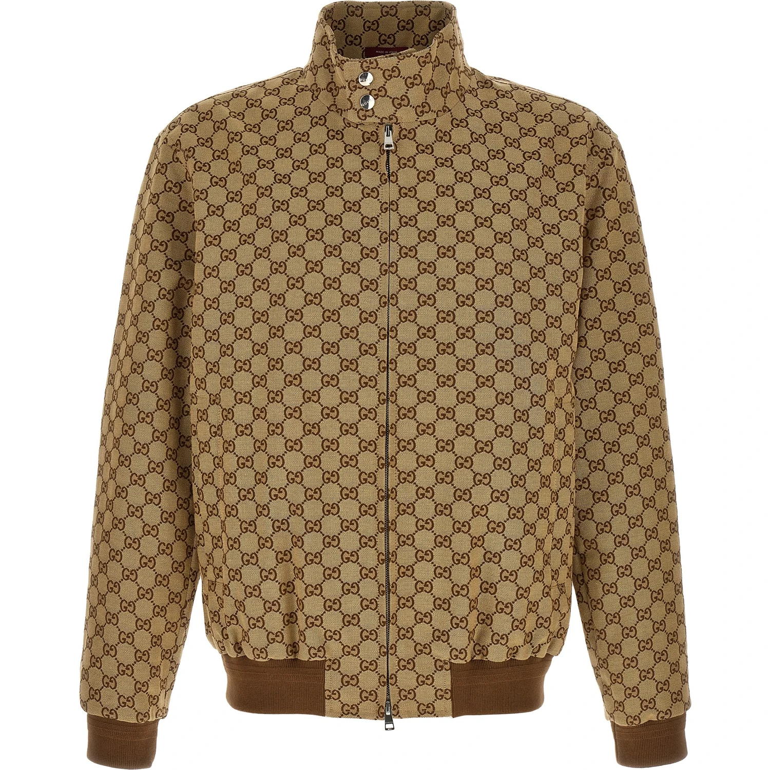 Beige Cotton Bomber