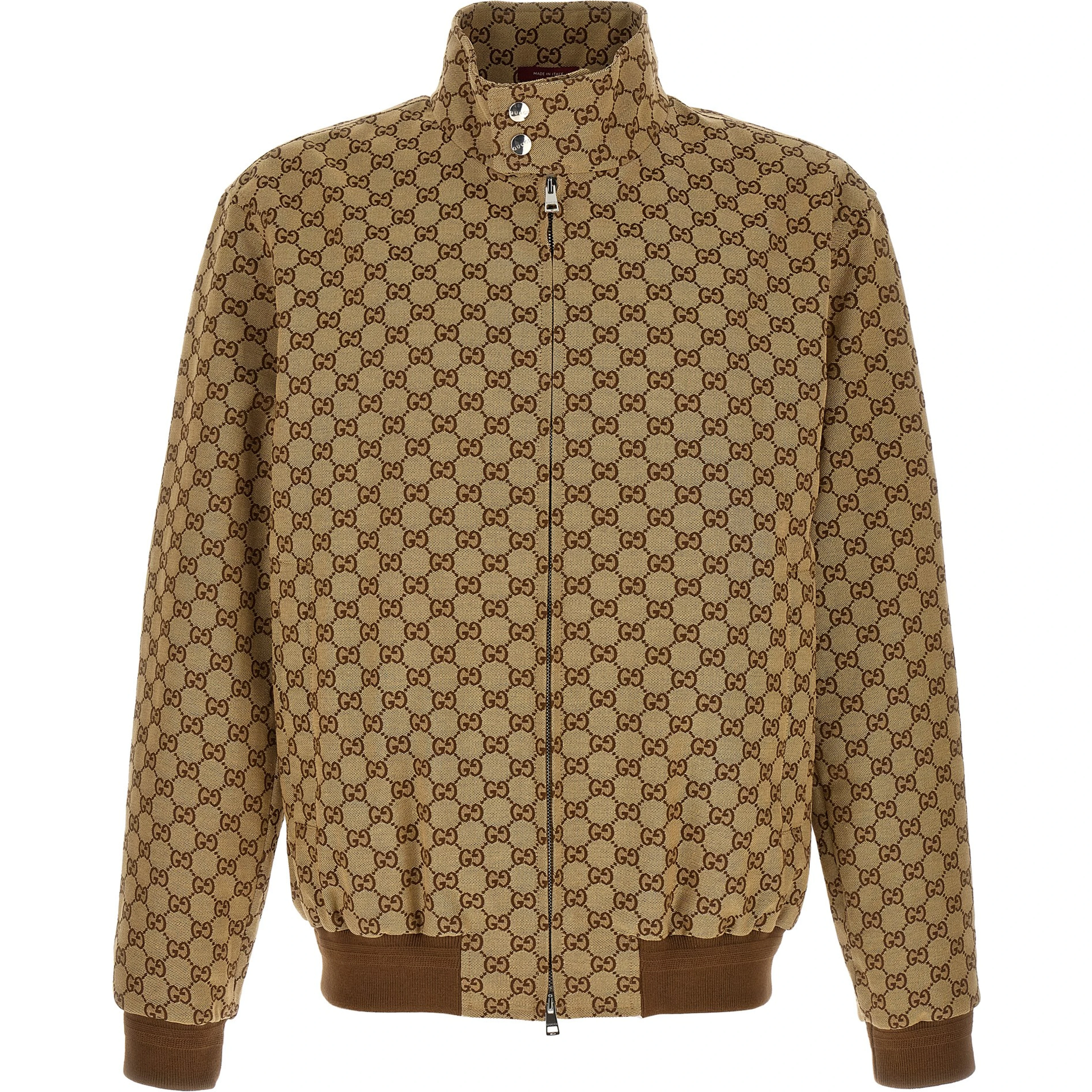 Beige Cotton Bomber